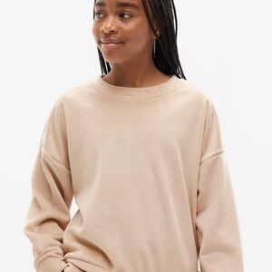 Athleta Girl Cozy Rib Crewneck in Sahara XXL NWT